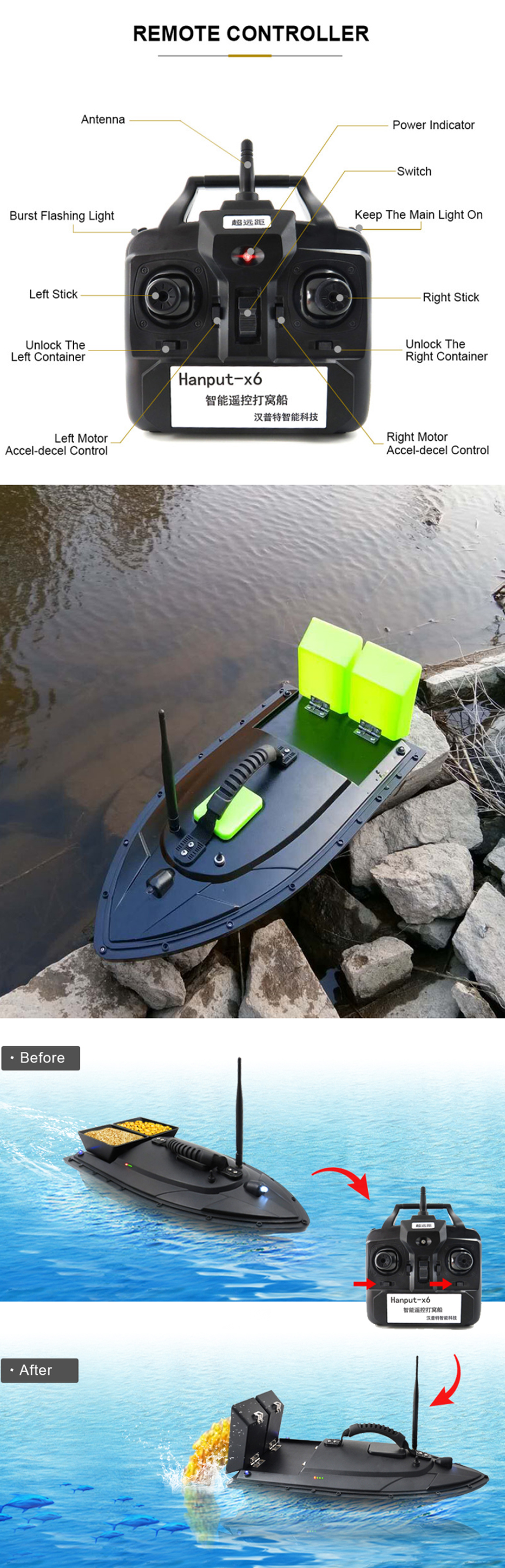 ZANLURE-500m-Smart-Fishing-Bait-Boat-Double-Silo-RC-Boat-Electric-Intelligent-Fish-Finder-Boat-Outdo-1773247-3