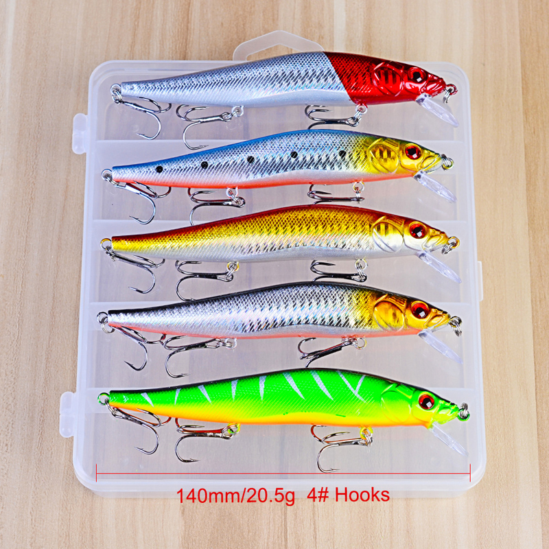 ZANLURE-5pcsset-140mm-205g-Minnow-Fishing-Lure-Artificial-Hard-Baits-Carp-Fishing-Baits-1361865-7