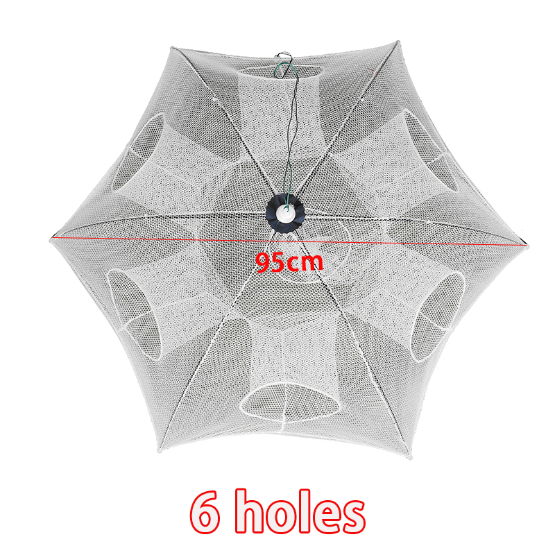 ZANLURE-6816-Holes-White-Foldable-Big-Fishing-Net-Lobster-Trap-Crabs-Trap-Prawn-Cage-Folding-Prawn-C-1813912-5