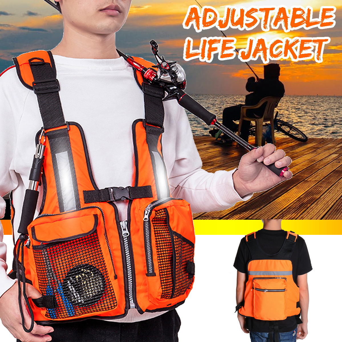 ZANLURE-Adjustable-Universal-Life-Jacket-Fishing-Swimming-Vest-Sailing-Kayak-Vest-70N-Buoyancy-Fishi-1818179-1