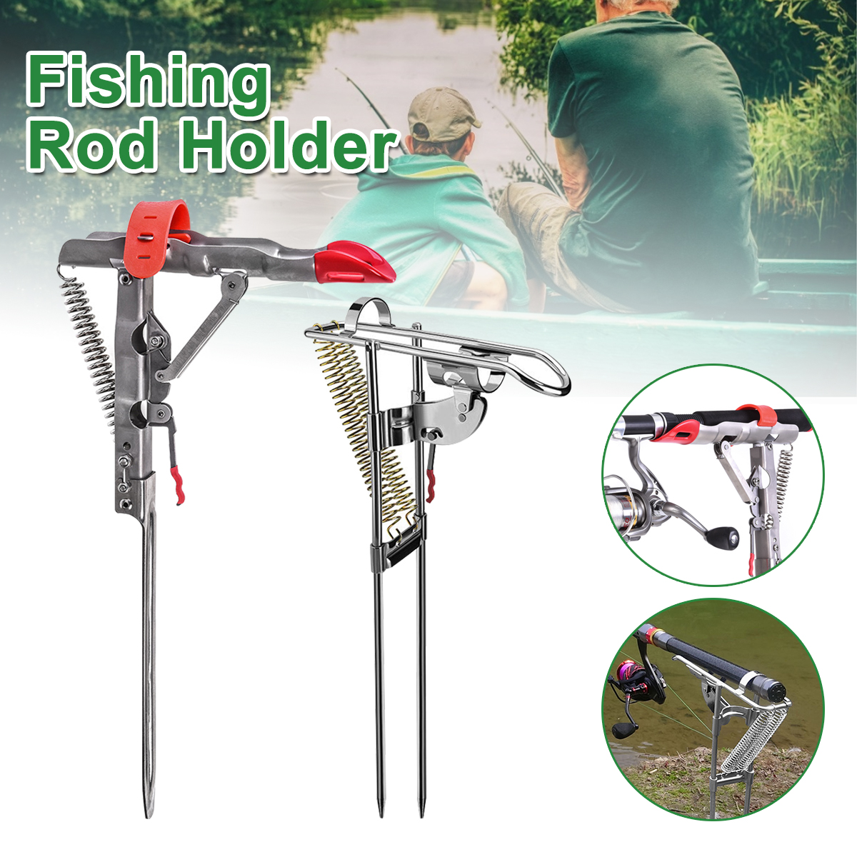 ZANLURE-Auto-Double-Spring-Fishing-Pole-Bracket-Fishing-Rod-Holder-Ground-Stand-Fishing-Tackle-1759877-1