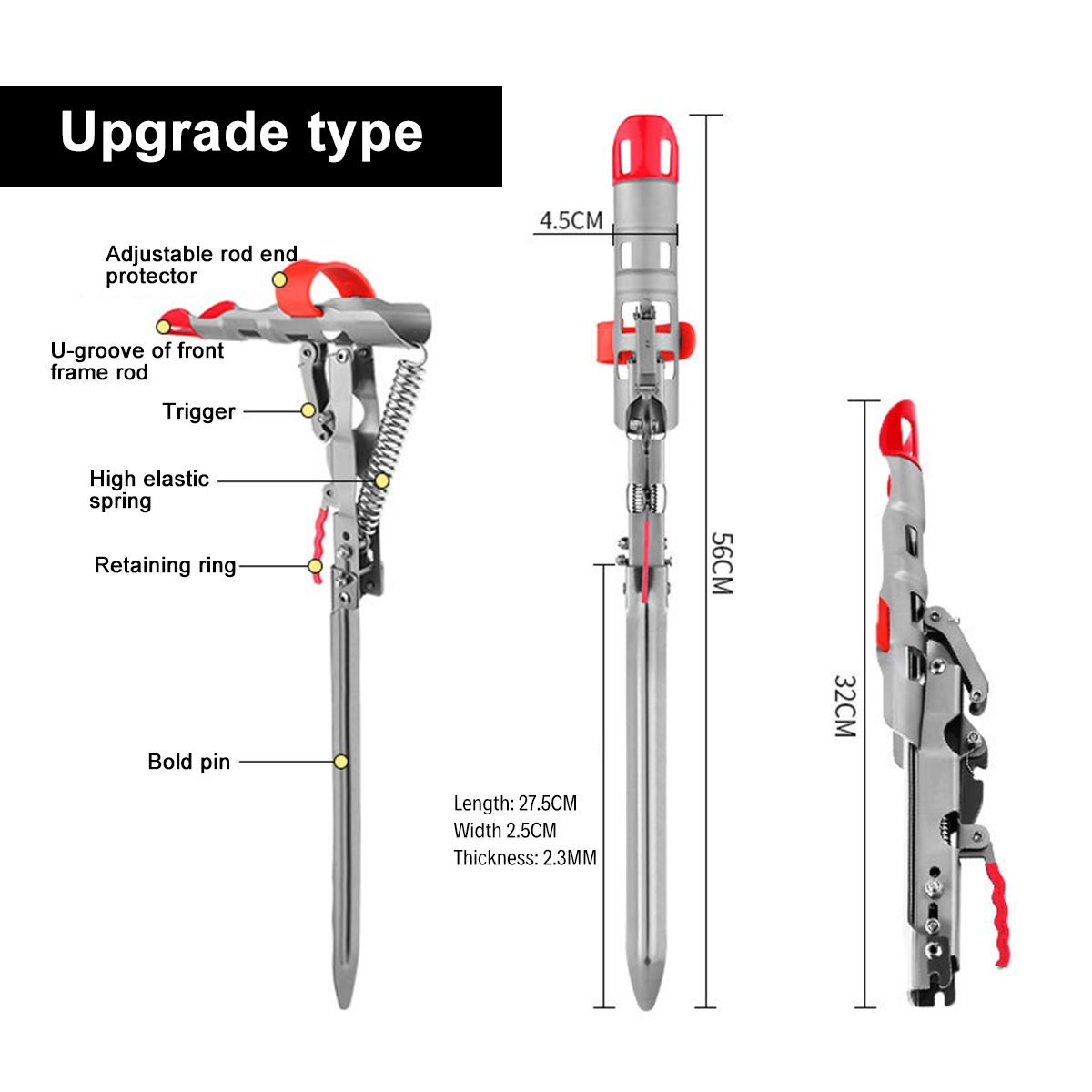 ZANLURE-Auto-Double-Spring-Fishing-Pole-Bracket-Fishing-Rod-Holder-Ground-Stand-Fishing-Tackle-1759877-2