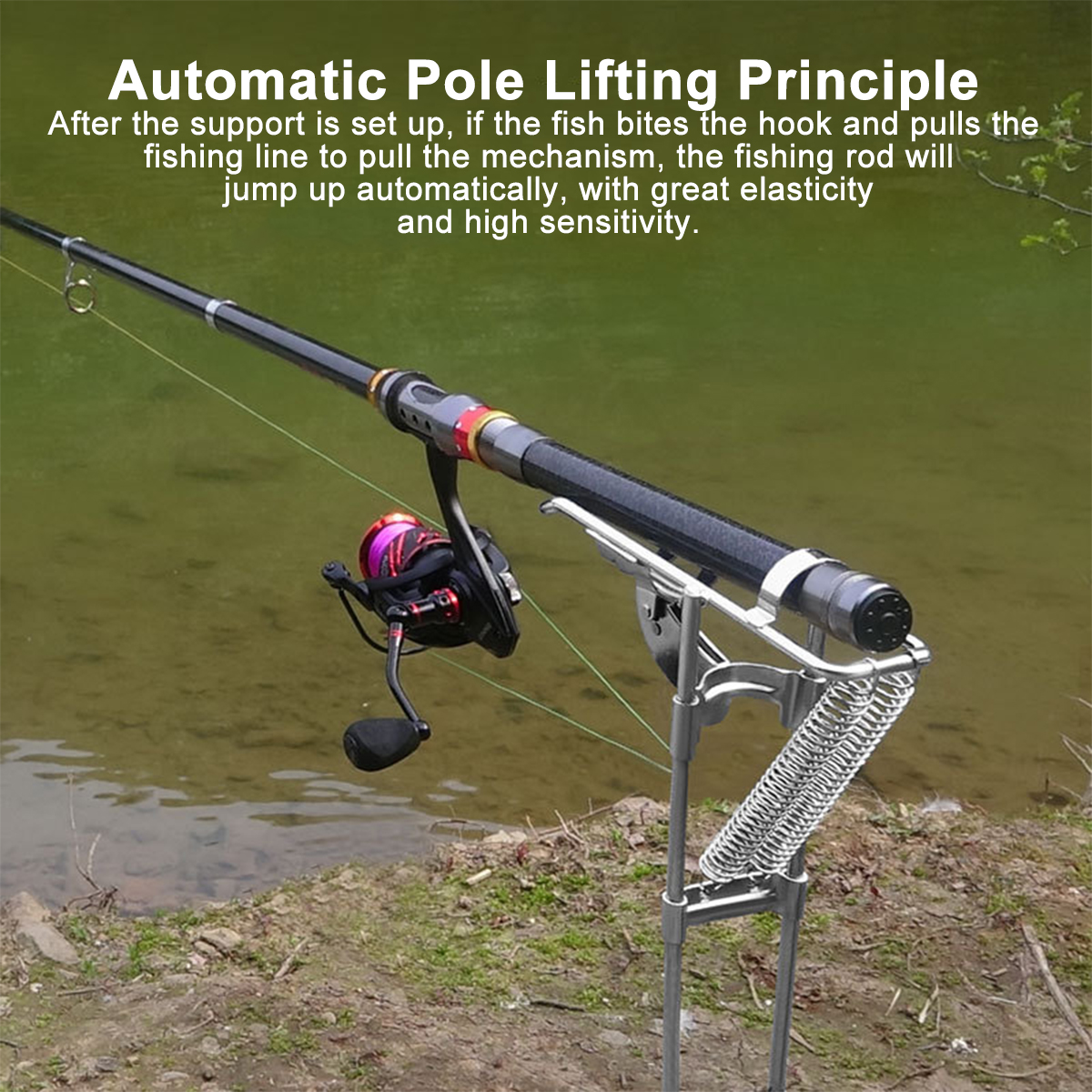ZANLURE-Auto-Double-Spring-Fishing-Pole-Bracket-Fishing-Rod-Holder-Ground-Stand-Fishing-Tackle-1759877-10