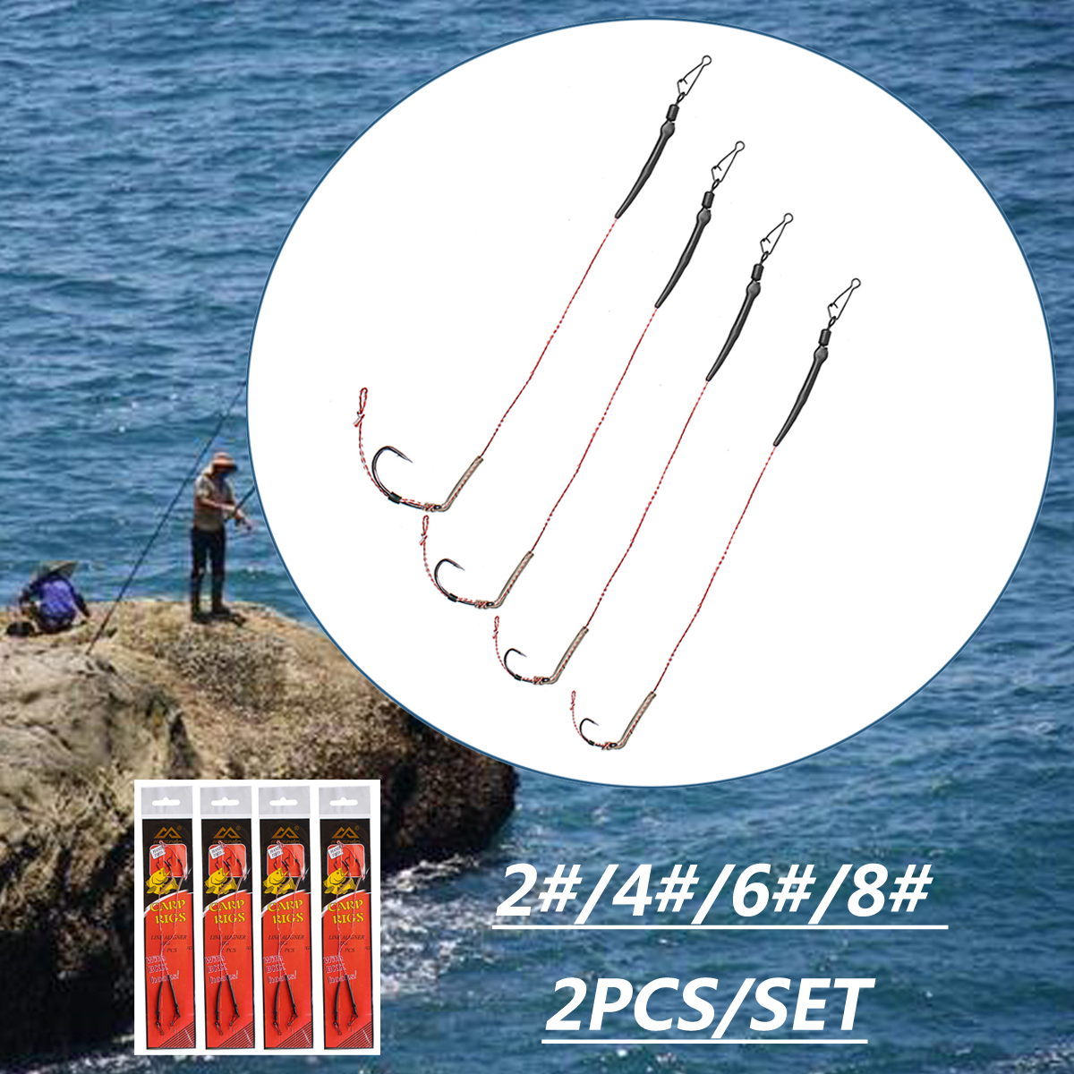 ZANLURE-CR-G007-2-4-6-8-High-Carbon-Steel-Barbed-Carp-Fishing-Hook-All-Freshwater-Fishing-Hooks-1336321-2