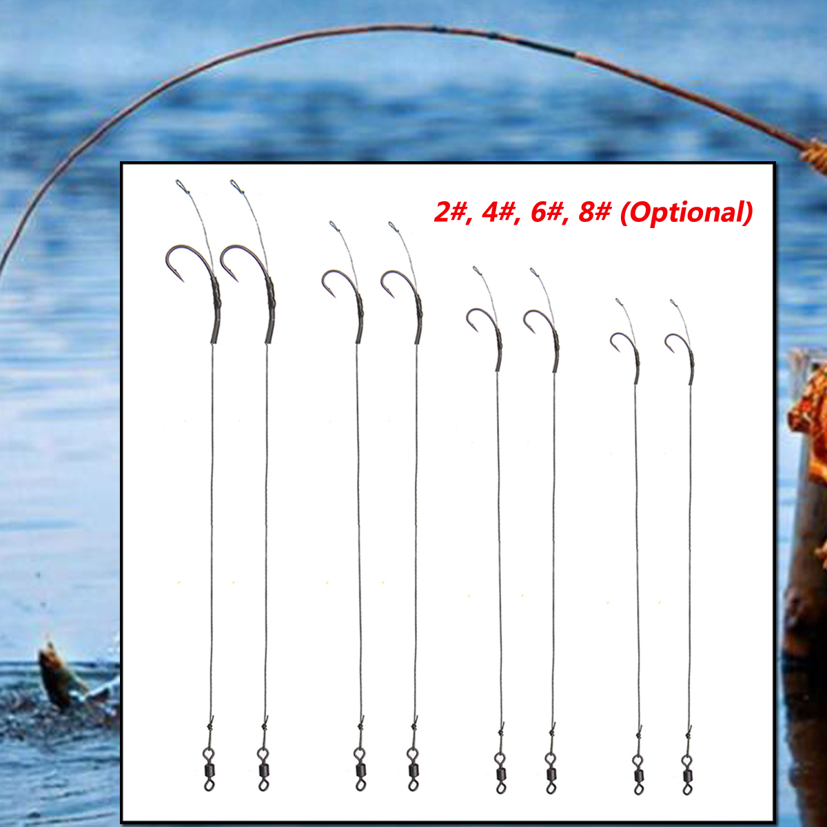 ZANLURE-CR-K002-2PCS-CR-K002--2-4-6-8-High-Carbon-Steel-Fishing-Hook-Rigs-Ring-Swivels-Lead-Clip-Set-1335693-4