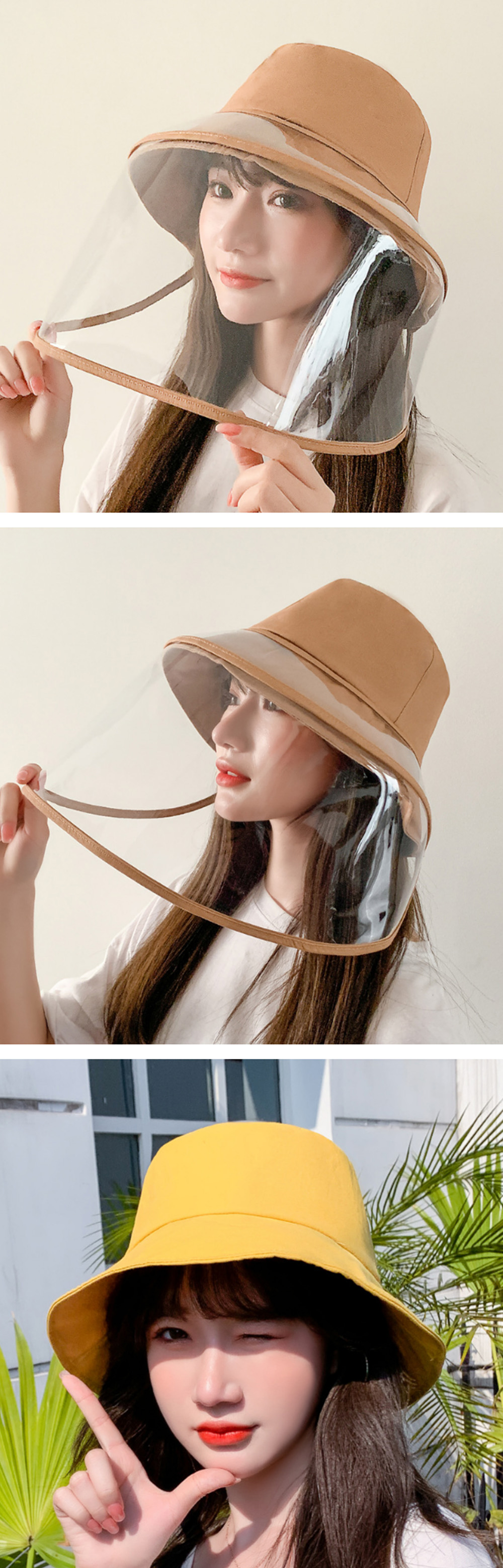 ZANLURE-Detachable-Fisherman-Bucket-Hat-Transparent-Protective-Mask-Hat-Anti-Fog-Saliva-Fishing-Hiki-1663724-1
