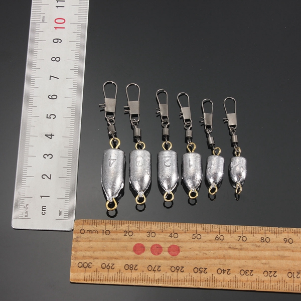 ZANLURE-Fishing-Sinker-Fishing-Rolling-Swivel-Sea-Fishing-Lead-Weights-Sinkers-with-Snap-Swivels-1051160-2
