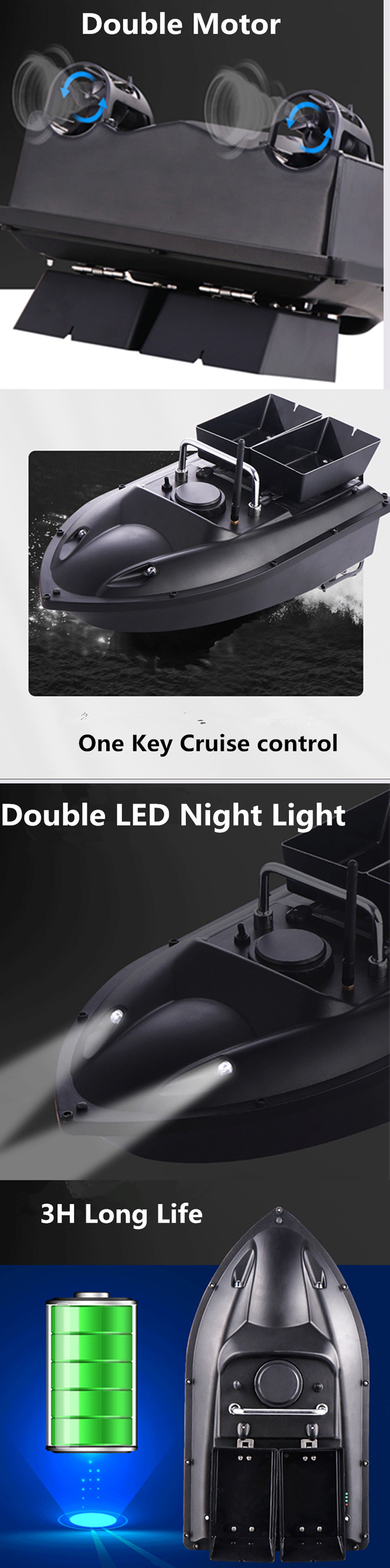 ZANLURE-H18-RC-Fishing-Bait-Boat-500M-Long-range-Fishing-Boat-Double-Hopper-LED-Night-Light-Fixed-Sp-1802440-2