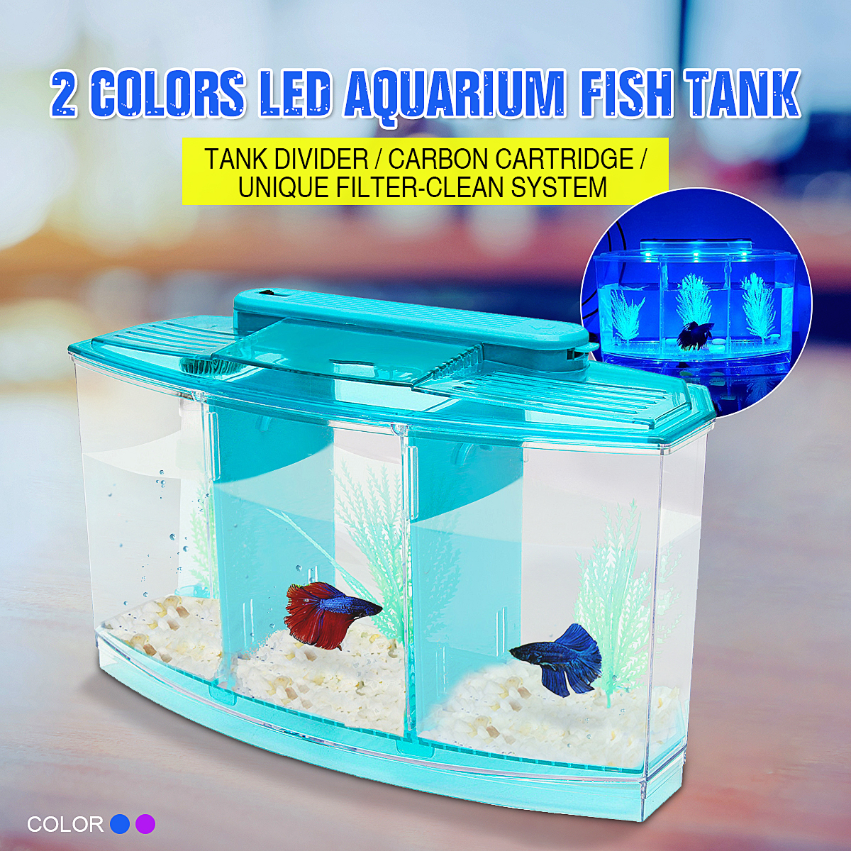 ZANLURE-Mini-Pool-Ecosystem-Aquarium-Fish-Tank-With-LED-Light-Fish-Aquarium-Tank-Divider-Filter-Wate-1721765-1