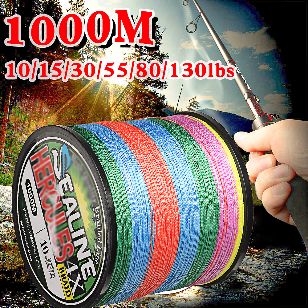 ZANLURE-Super-Strong-Braided-Fishing-Line-1000m-4-Strands-PE-Braid-1015305580130lbs-Fishing-Tackle-1837670-2