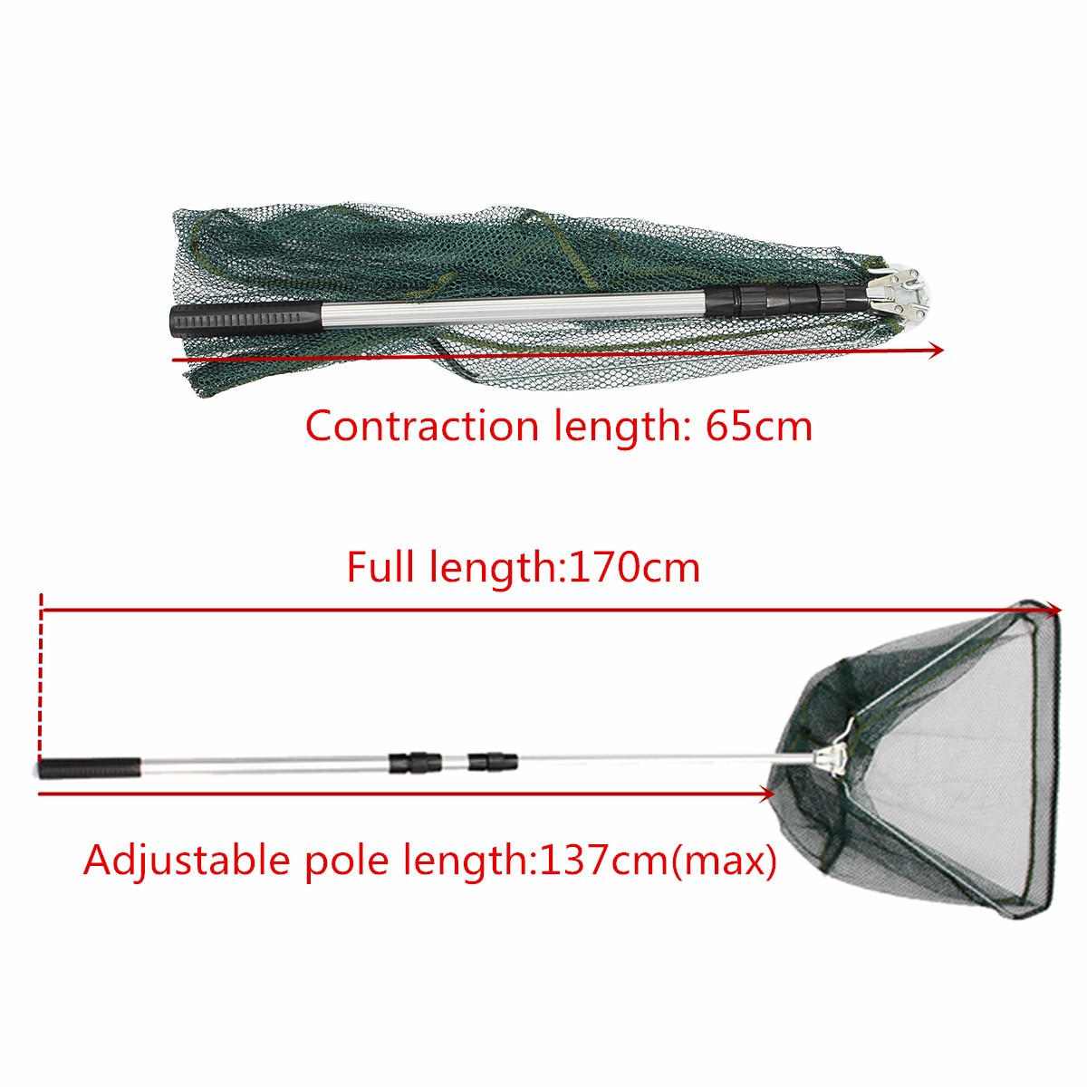 Zanlure-135cm-Length-37x33cm-Mesh-Portable-3-Section-Foldable-Telescopic-Fishing-Landing-Net-Extendi-1129507-3