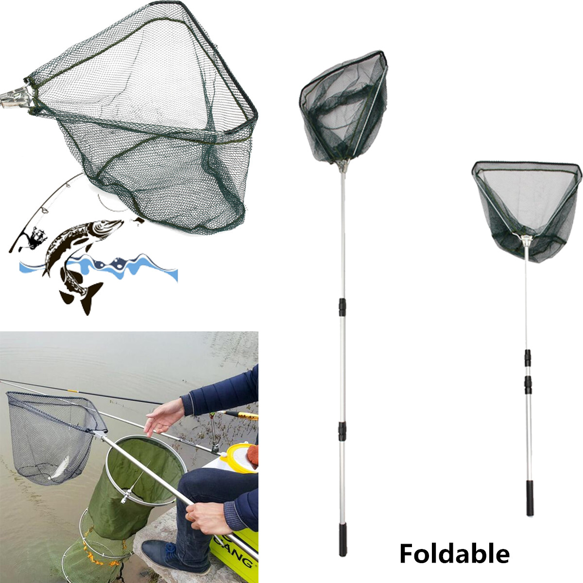 Zanlure-135cm-Length-37x33cm-Mesh-Portable-3-Section-Foldable-Telescopic-Fishing-Landing-Net-Extendi-1129507-5