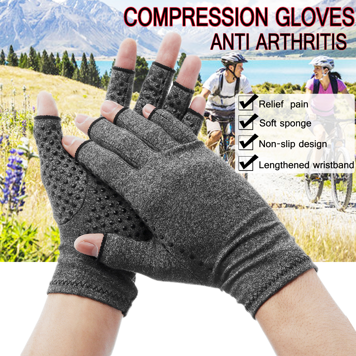1-Pair-Anti-Arthritis-Gloves-Ease-Pain-Relief-Compression-Gloves-Hand-Support-Outdoor-Fitness-Half-F-1427622-1