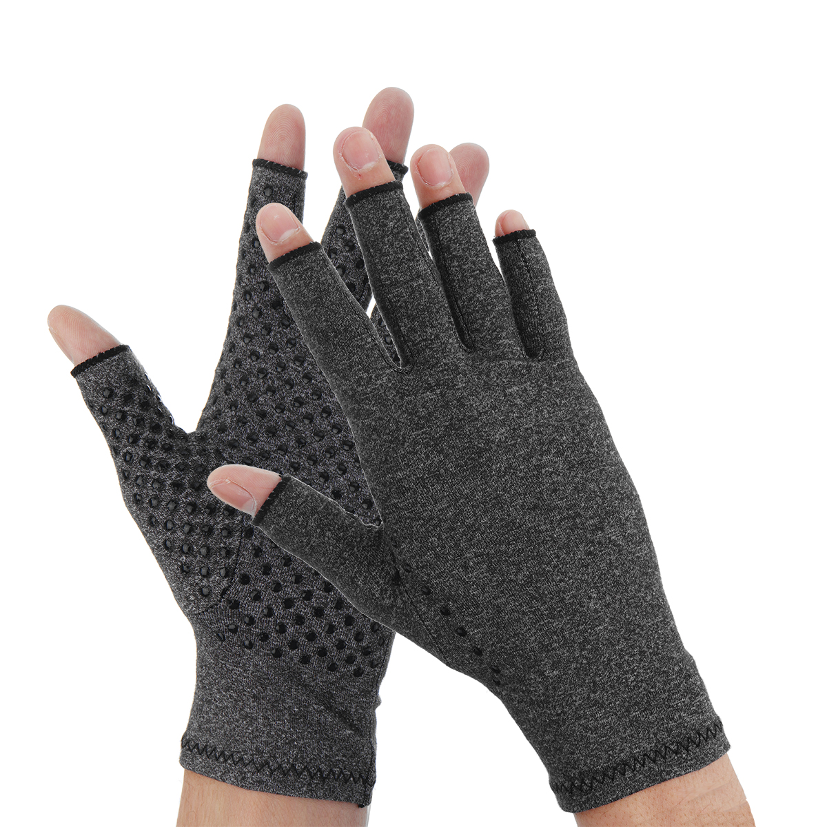 1-Pair-Anti-Arthritis-Gloves-Ease-Pain-Relief-Compression-Gloves-Hand-Support-Outdoor-Fitness-Half-F-1427622-6