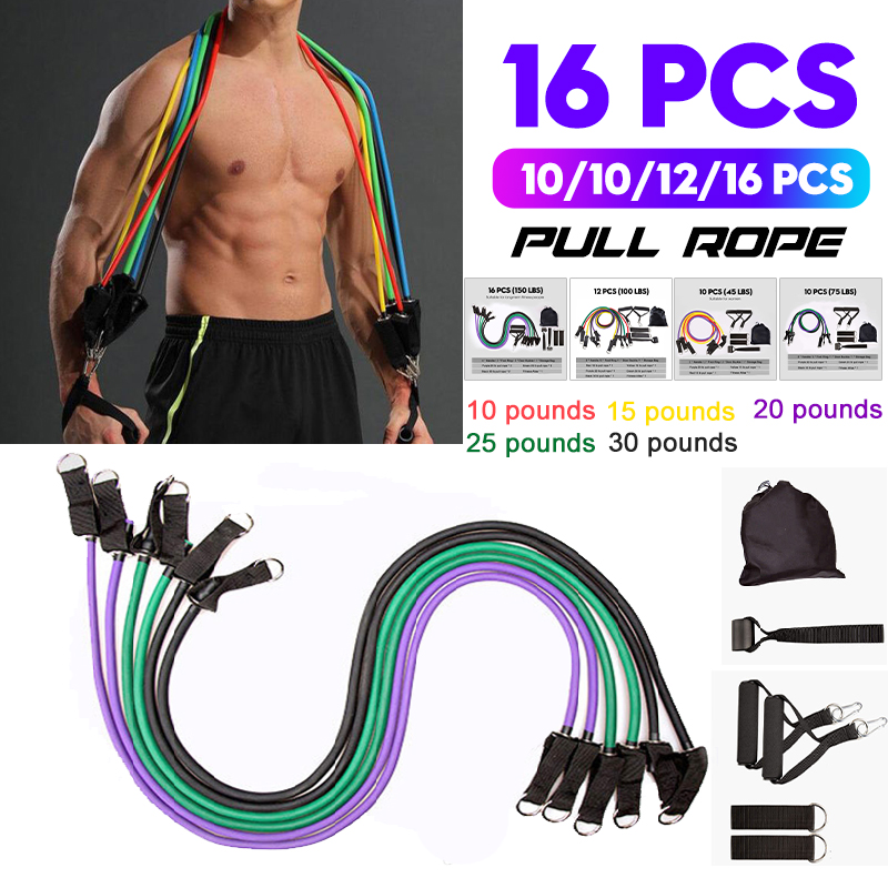 10-16PcsSet-Resistance-Bands-Yoga-Rubber-Tubes-Home-Fitness-Pull-Rope-Gym-Exercise-Tool-1658133-1