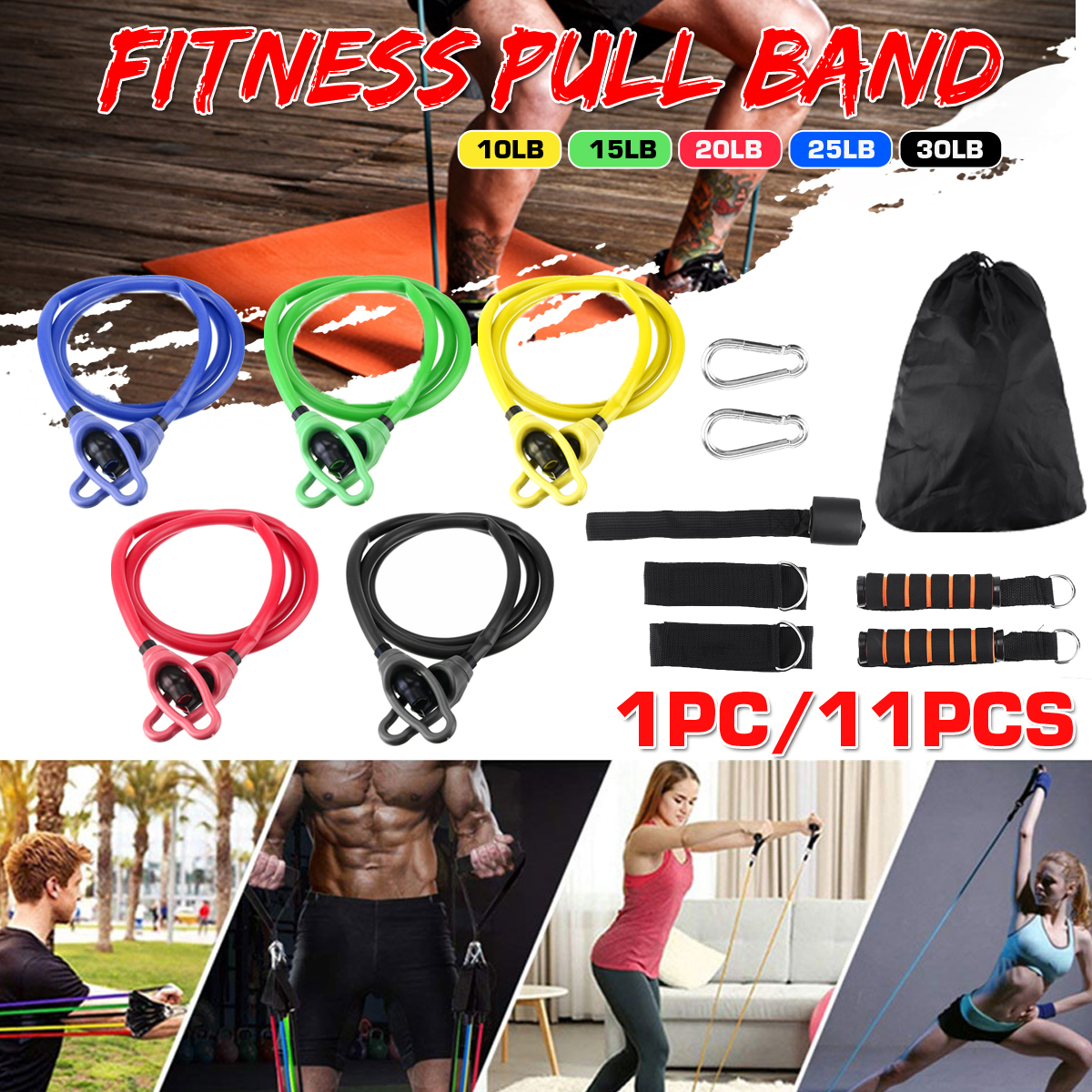 11-Pcs-Fitness-Resistance-Bands-Set-Pilates-Pull-Rope-Exercises-Elastic-Band-1707477-1