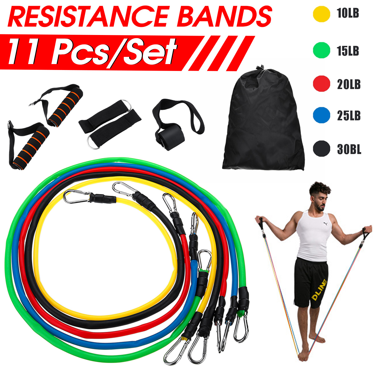 11-Pcs-Fitness-Resistance-Bands-with-Door-Anchor-Legs-Ankle-Straps-Carry-Bag-for-Resistance-Training-1883758-1