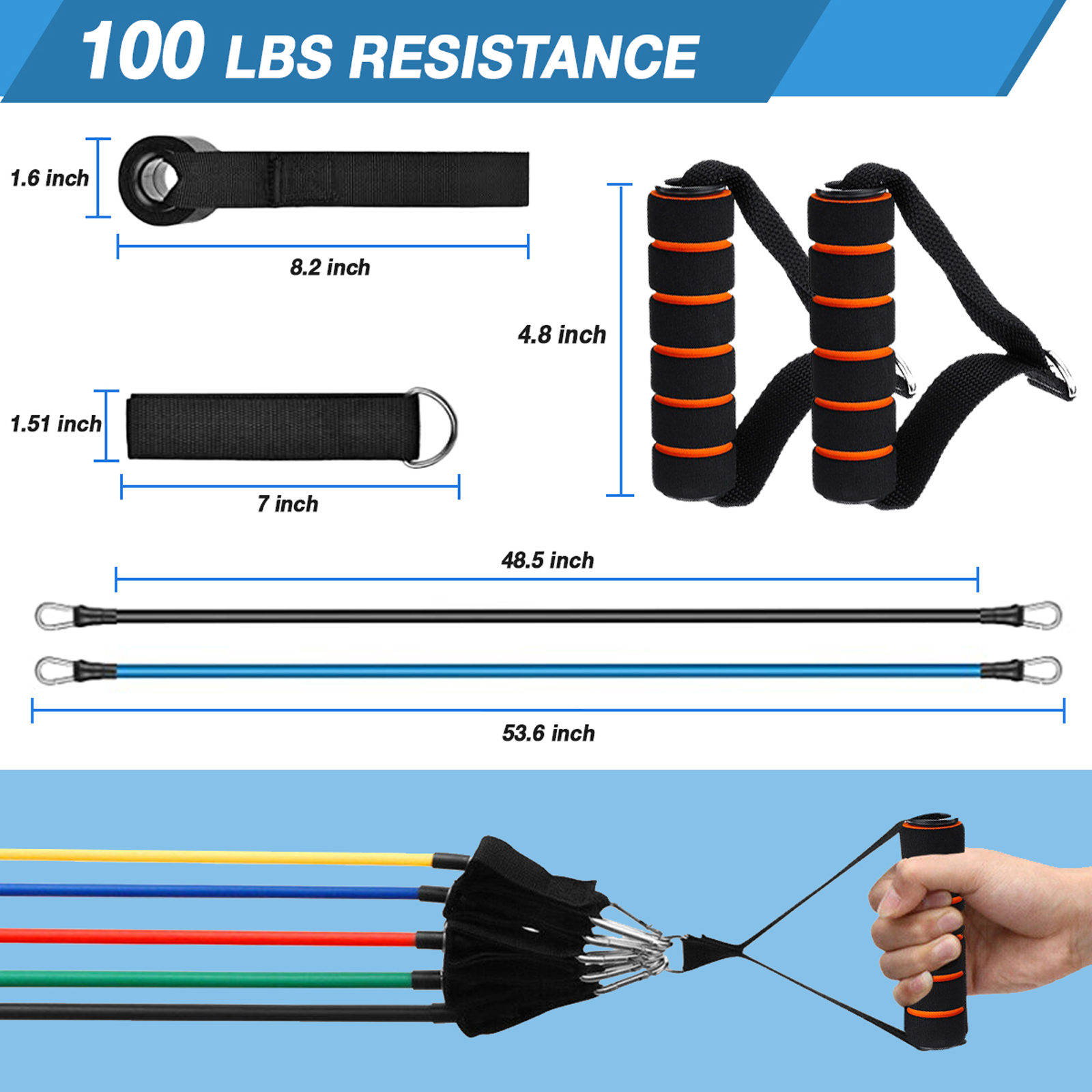 11-Pcs-Fitness-Resistance-Bands-with-Door-Anchor-Legs-Ankle-Straps-Carry-Bag-for-Resistance-Training-1883758-2