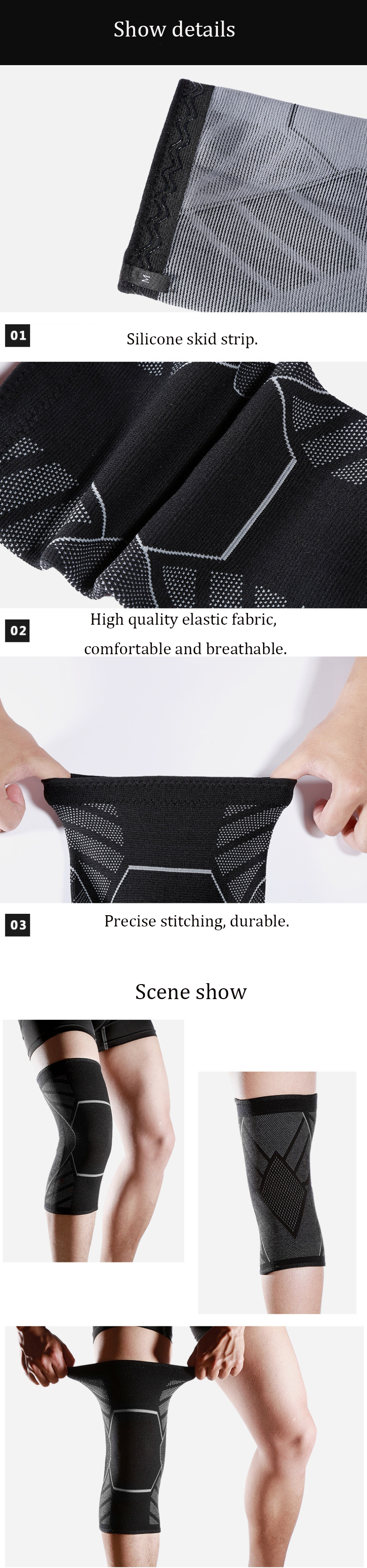 1PC-Kynclior-AB031-Elastic-Kneepad-Breathable-Knitting-Sports-Baskbetball-Running-Knee-Pad-Support-F-1556992-2