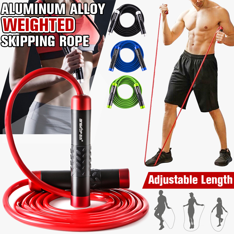3m-Adjustable-Rope-Jumping-Metal-Speed-Skipping-Rope-Heavy-Duty-Jumping-Fitness-Training-1689018-1