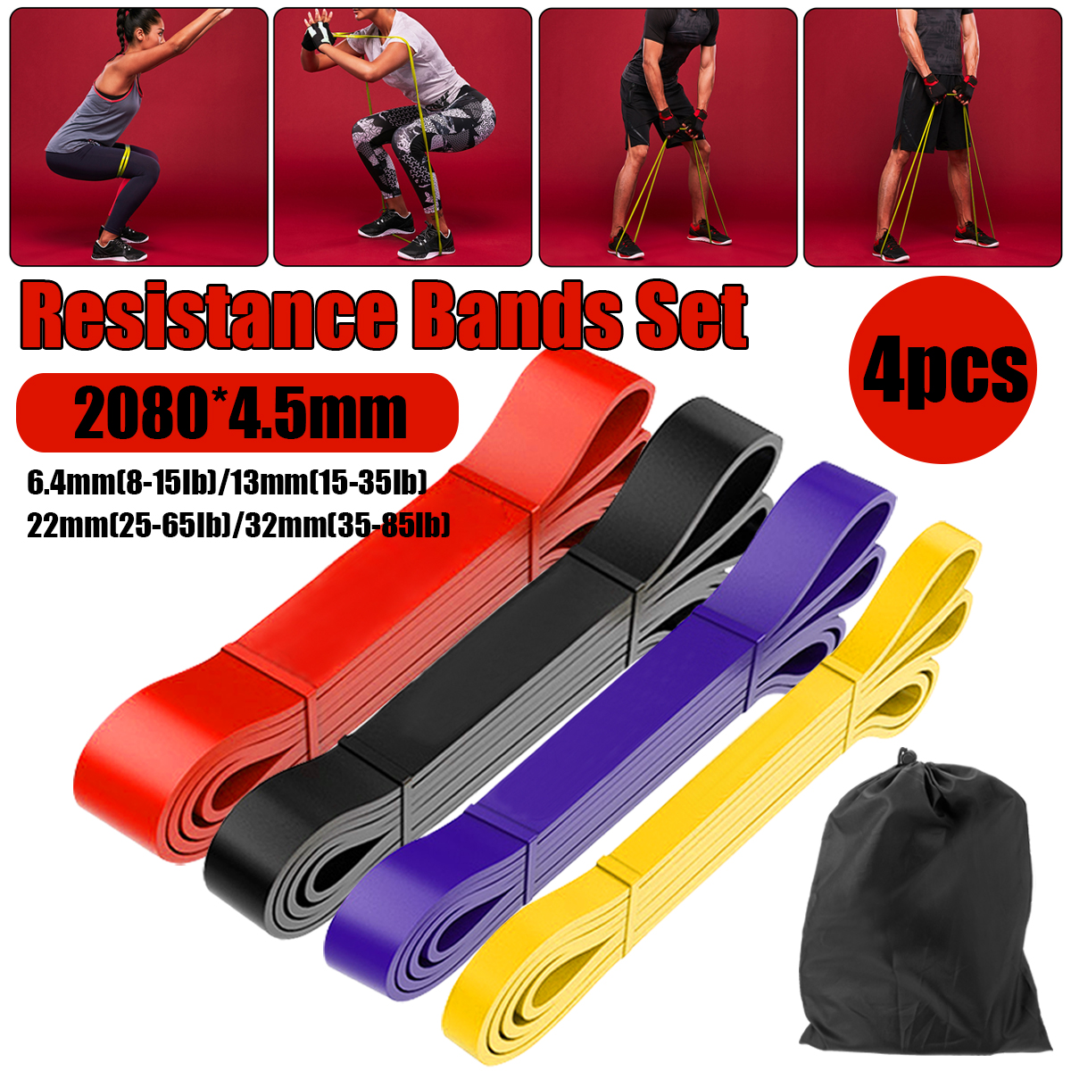 4pcs-8-85lb-2080x45mm-Resistance-Bands-Set-Heavy-Duty-Exercise-Elastic-Band-Workout-Ruber-Loop-Power-1681447-1