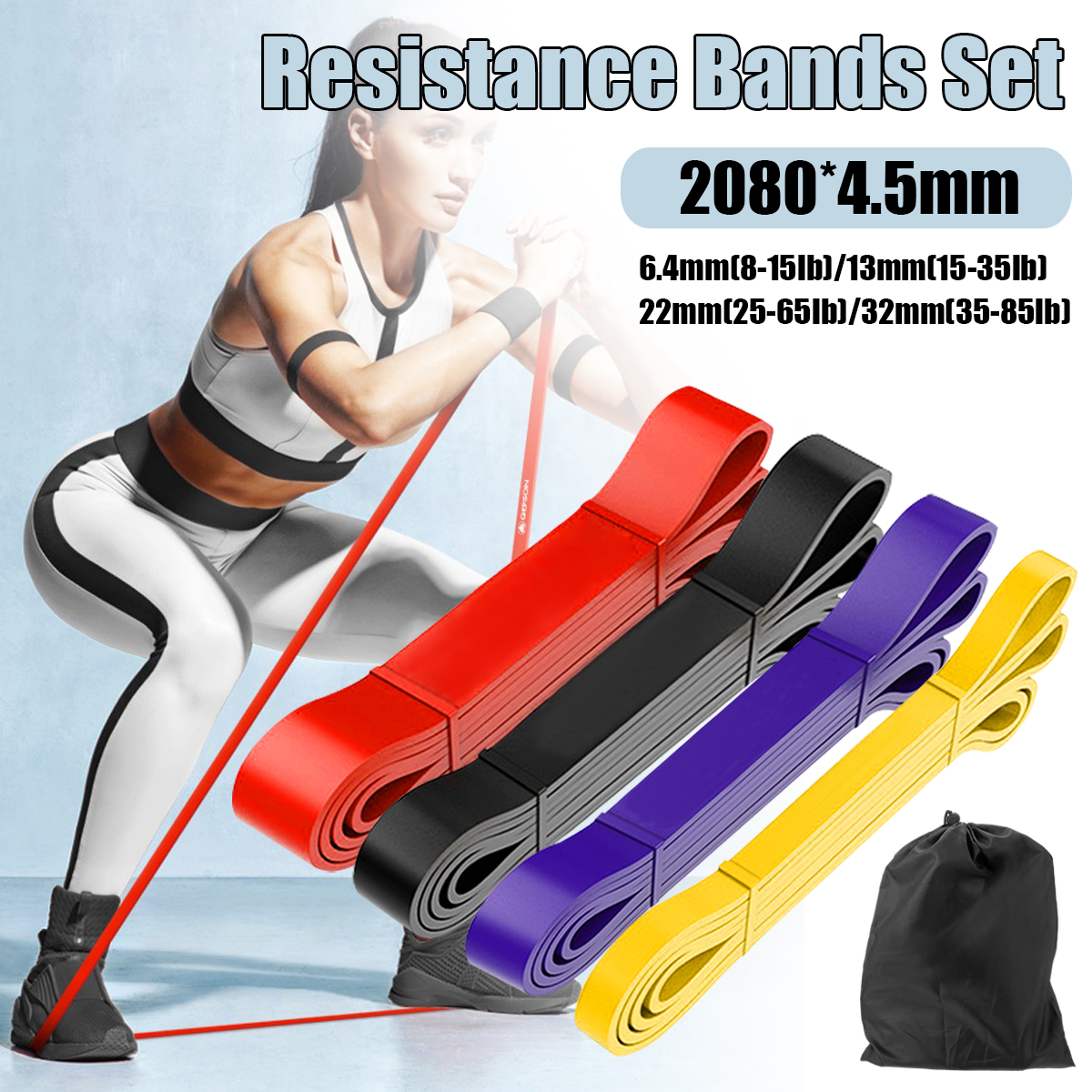 4pcs-8-85lb-2080x45mm-Resistance-Bands-Set-Heavy-Duty-Exercise-Elastic-Band-Workout-Ruber-Loop-Power-1681447-2
