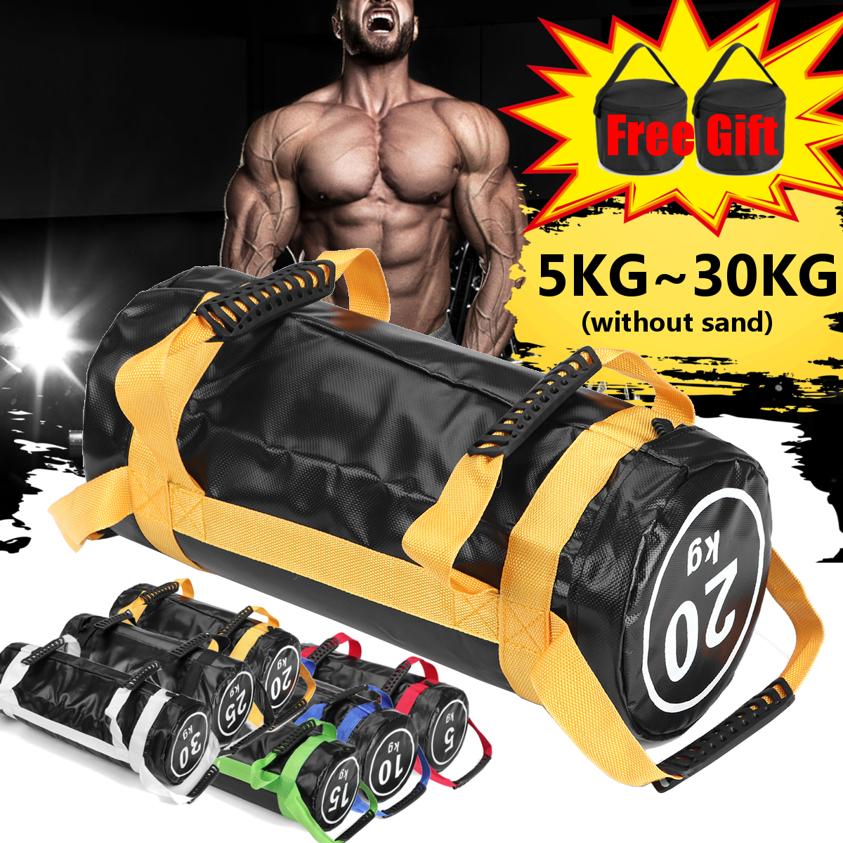 515202530-kg-Filled-Weight-Sand-Power-Bag-Strength-Training-Body-Building-Fitness-Boxing-Exercise-Sa-1697385-1