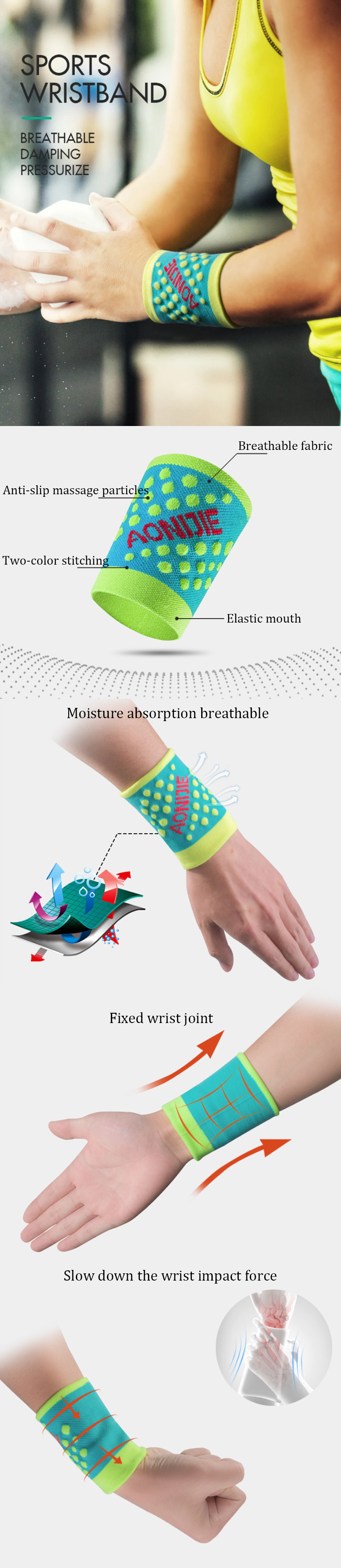 AONIJIE-1-Pair-Wristband-Fitness-Exercise-Running-Sports-Elastic-Wrist-Support-Brace-Sweatband-1404406-1