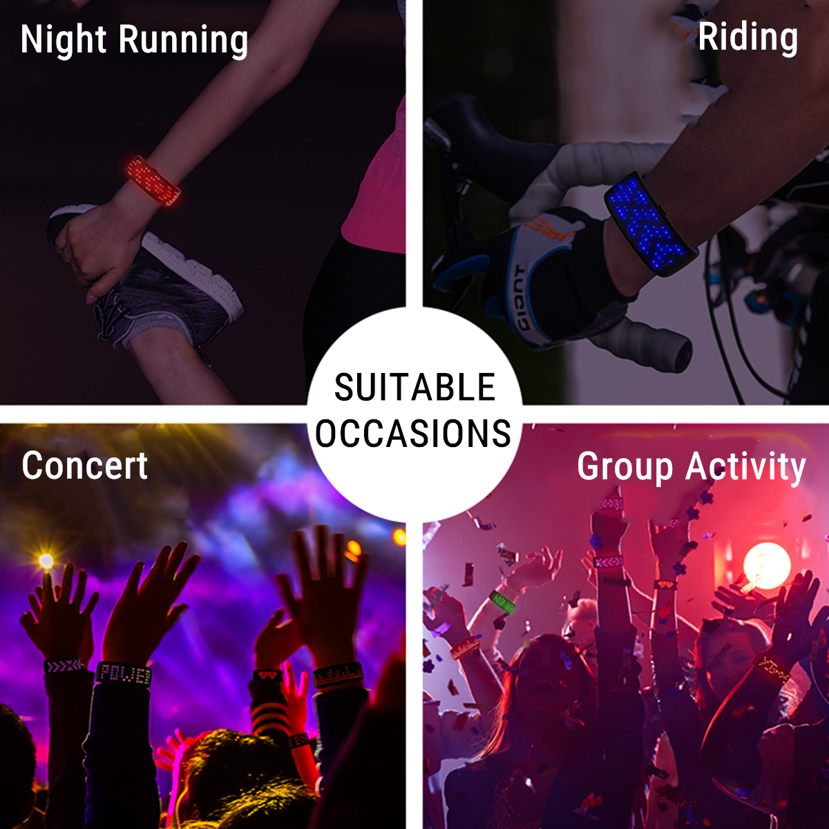 Cheering-Colorful-Display-Dynamic-LED-Luminous-Bracelet-Night-Running-Concert-Party-Props-Bracelet-1652102-4