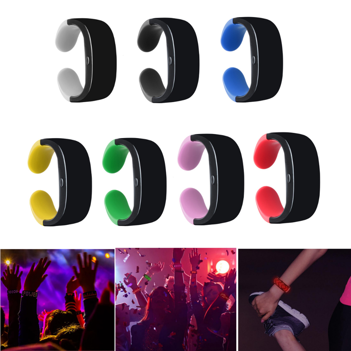 Cheering-Colorful-Display-Dynamic-LED-Luminous-Bracelet-Night-Running-Concert-Party-Props-Bracelet-1652102-7