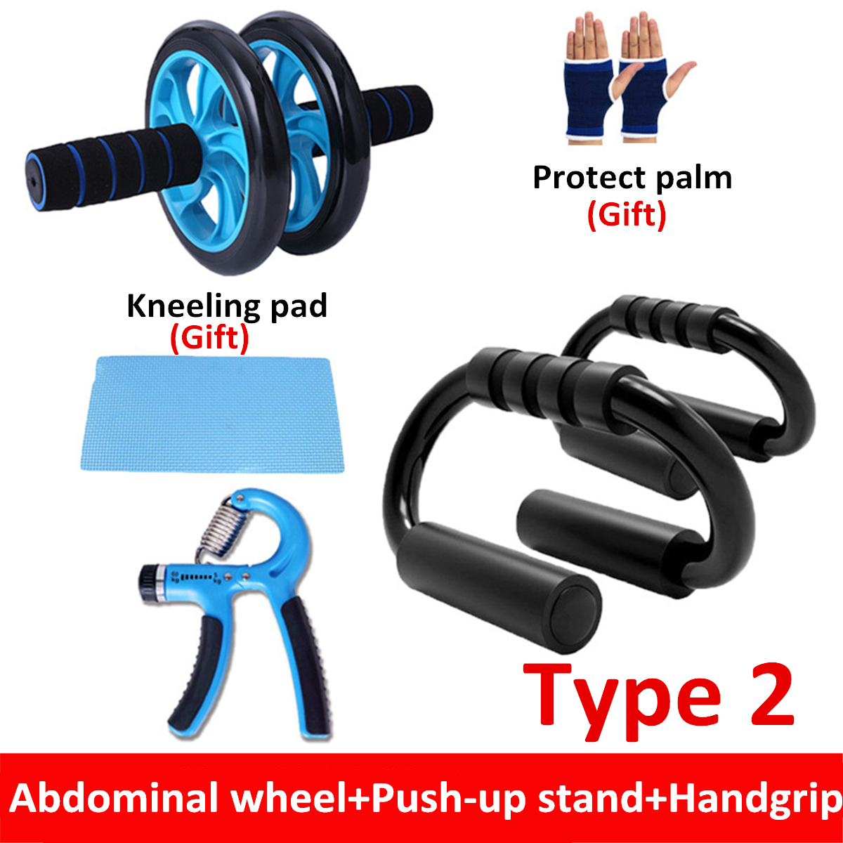 Home-Strength-Training-Fitness-Set-Abdominal-Wheel-Roller-Push-Up-Stand-Fitness-Gloves-Hand-Gripper--1667601-9