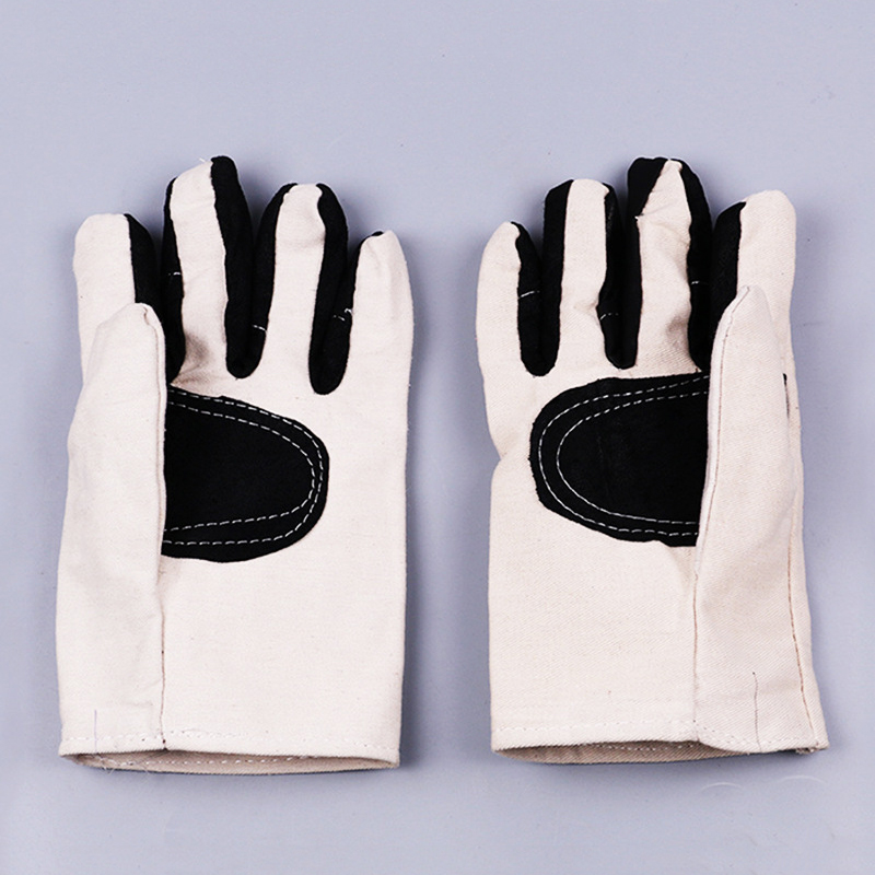KALOAD-1-Pair-Double-Layer-Thicken-Canvas-Work-Welding-Gloves-Wearproof-Non-slip-Security-Labor-Prot-1386751-3