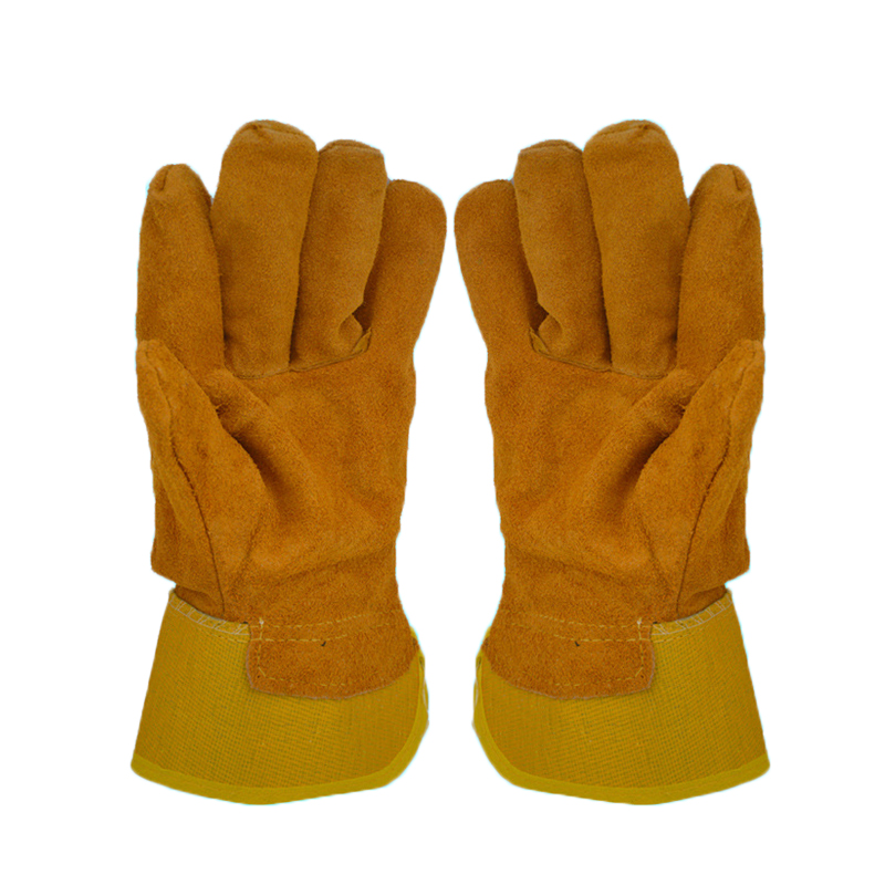 KALOAD-Cowhide-Leather-Welding-Gloves-Wearproof-Cut-Resistant-Anti-stab-Security-Protection-Fitness-1387462-3