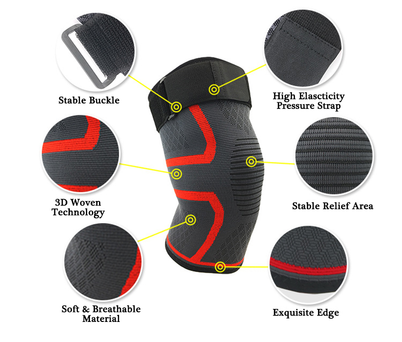 KALOAD-Nylon-Sports-Protective-Fitness-Knee-Pad-Support-Breathable-Gym-Exercise-Knee-Brace-Protector-1358153-2