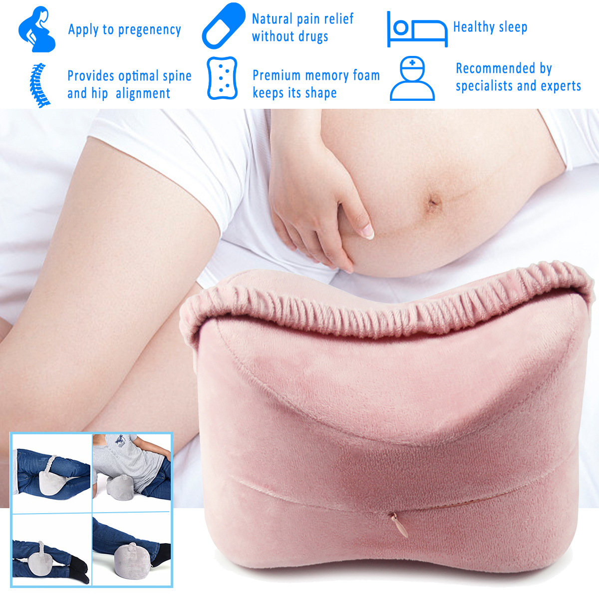 Memory-Foam-Knee-Pillow-Body-Leg-Cushions-Fitness-Yoga-Leg-Beauty-Pillow-Under-Knee-Sciatica-Pain-Re-1458776-4