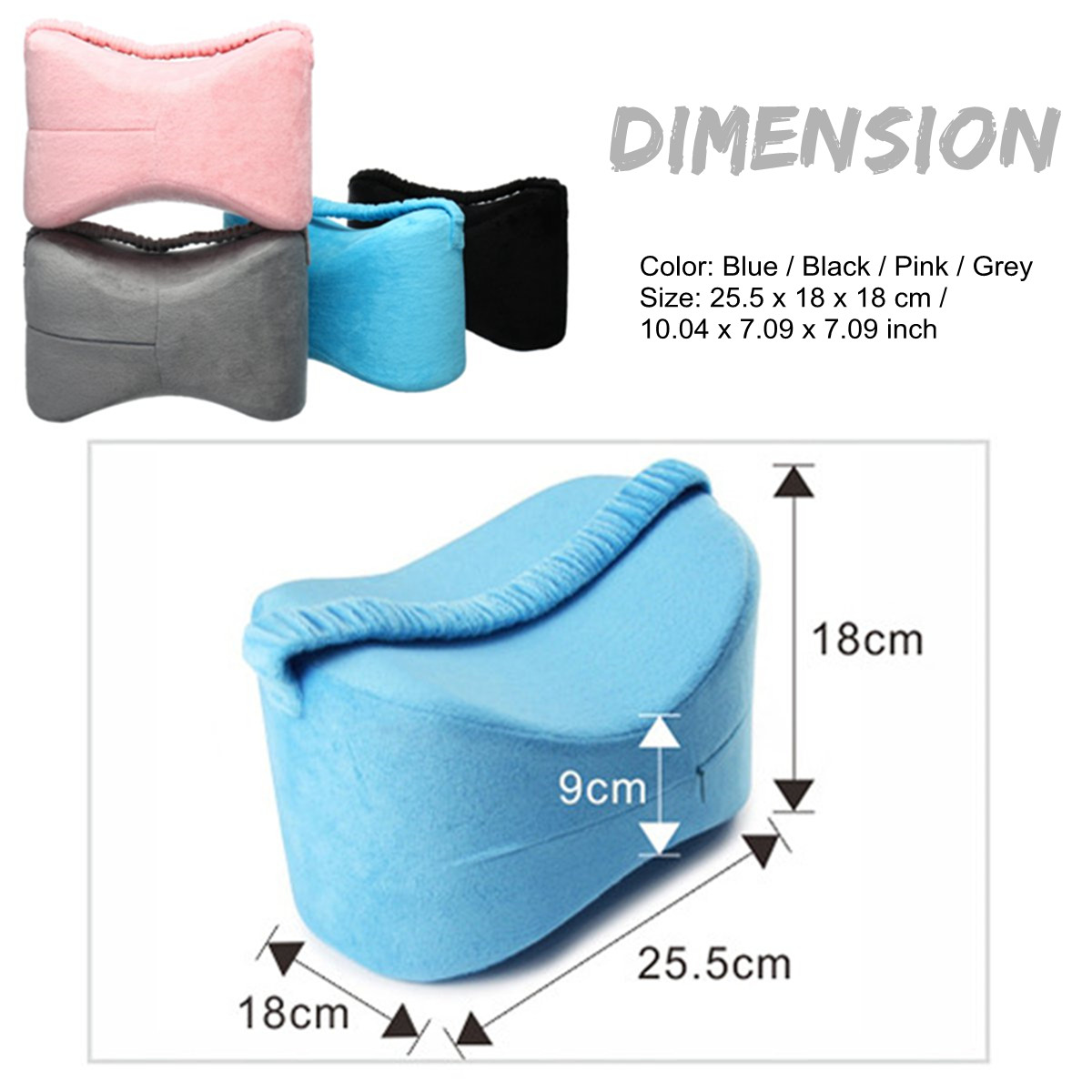 Memory-Foam-Leg-Pillow-Fatigue-Relief-Back-Hips-Knee-Support-Cushion-Pillow-1476958-2