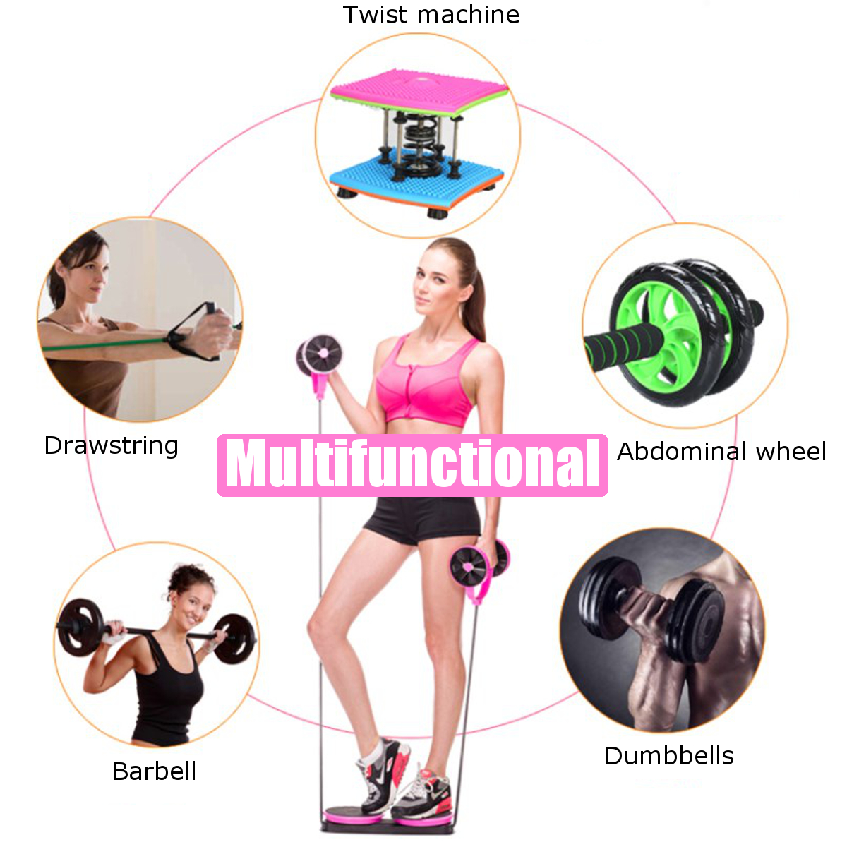 Multi-Function-Home-Abdominal-Wheel-Roller-Arm-Waist-Leg-Muscle-Trainer-Fitness-Exercise-Tools-1679317-3
