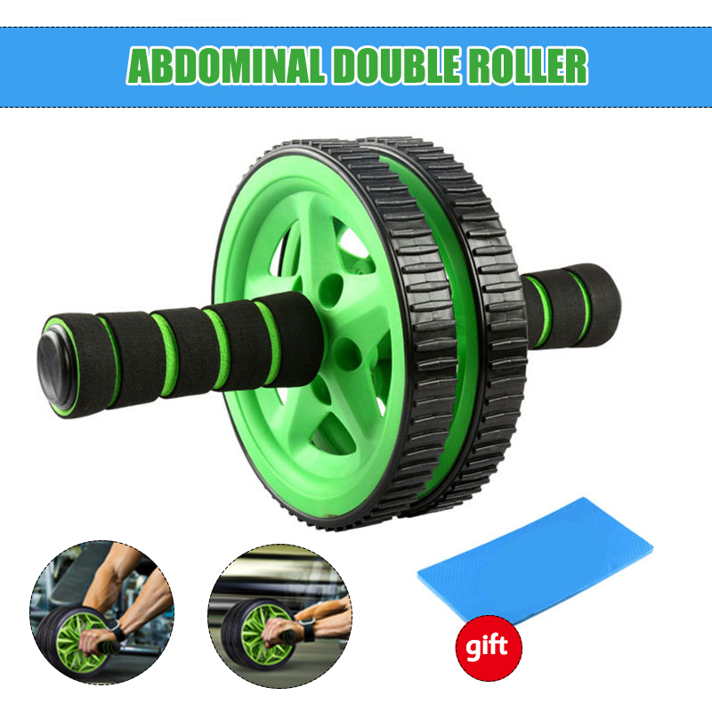 Two-wheel-Sponge-Sleeve-Abdominal-Wheel-Roller-w-Knee-Pad-Home-Muscle-Training-Abs-Fitness-Trainer-1676941-2