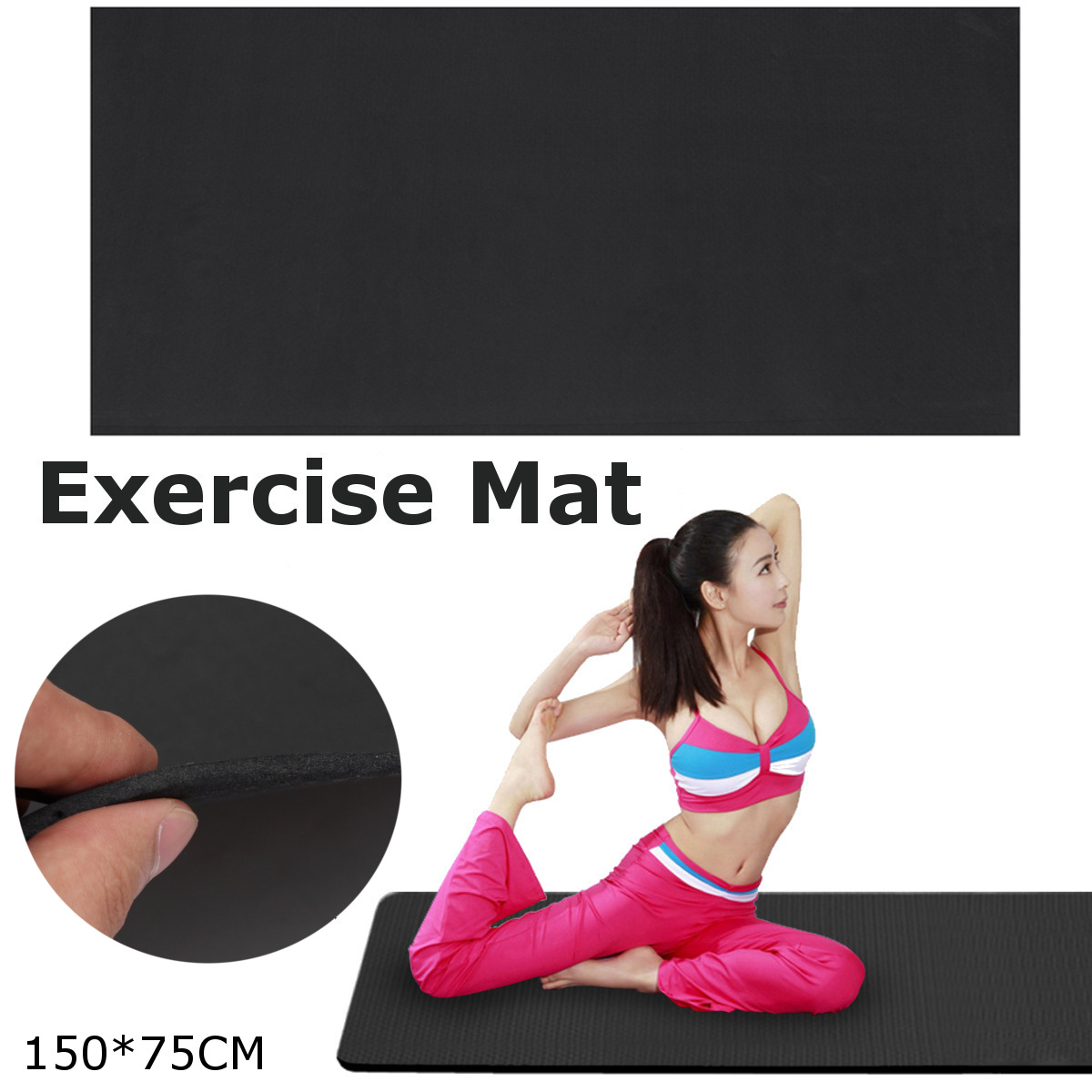 150x75cm-Black-Treadmill-Mat-Outdoor-Sports-Fitness-Yoga-Mats-Running-Machine-Pad-1520090-2