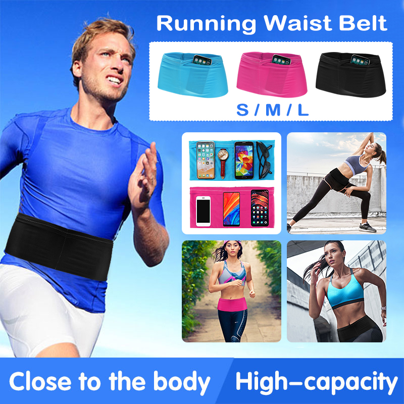 6-Pockets-Breathable-Fabric-Running-Waist-Belt-Pouch-Jogging-Phone-Bag-Cycling-Waist-Packbag-1633978-1
