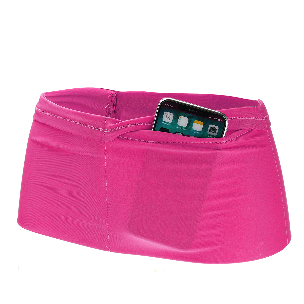 6-Pockets-Breathable-Fabric-Running-Waist-Belt-Pouch-Jogging-Phone-Bag-Cycling-Waist-Packbag-1633978-9