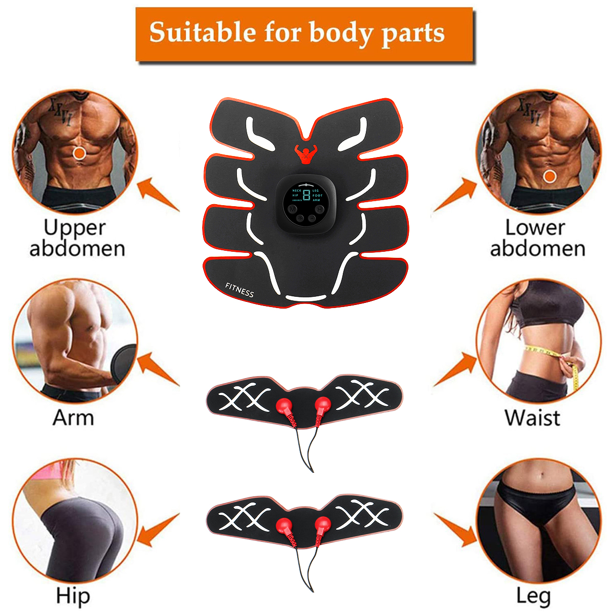 9-Levels-EMS-Muscle-Stimulator-Set-ABS-LED-Display-USB-Fitness-Equipment-Body-Shaping-Massage-Equipm-1819345-5