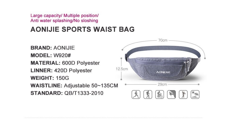 AONIJIE-TP3022-Outdoor-Running-Sports-Waist-Bag-for-Men-and-Women-1291800-7