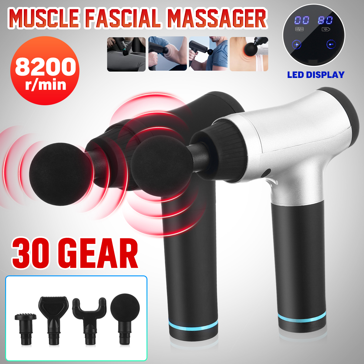 KALOAD-8200rmin-30-Gears-Adjustment-Muscle-Fascial-Massager-With-4-Massage-Heads-Abdominal-Muscle-Re-1726251-1