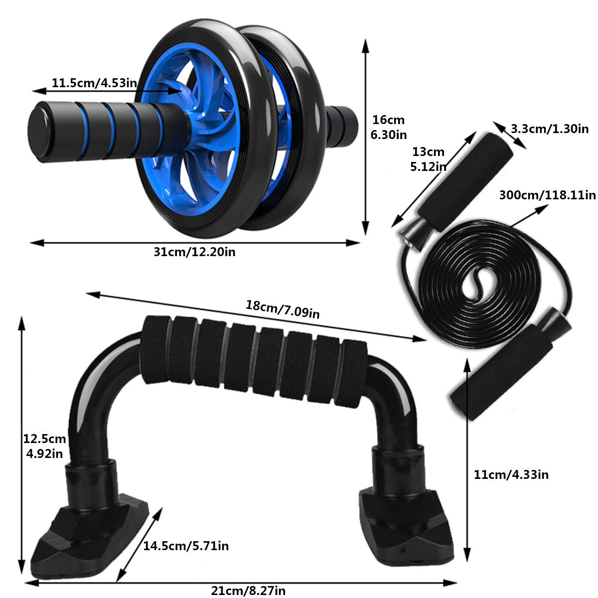 KALOAD-8PCS-Abdominal-Training-Set-Non-slip-AB-Wheel-Roller-Resistance-Band-Jump-Rope-Fitness-Gym-Ex-1726305-2