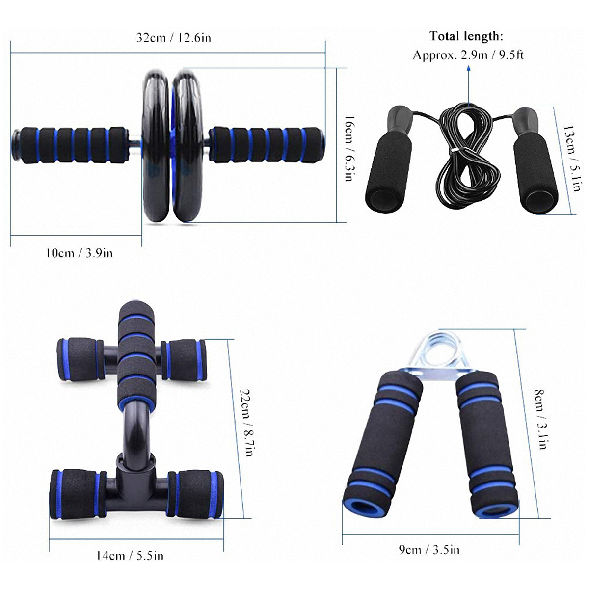 KALOAD-8PCS-Abdominal-Training-Set-Non-slip-AB-Wheel-Roller-Resistance-Band-Jump-Rope-Fitness-Gym-Ex-1726305-4