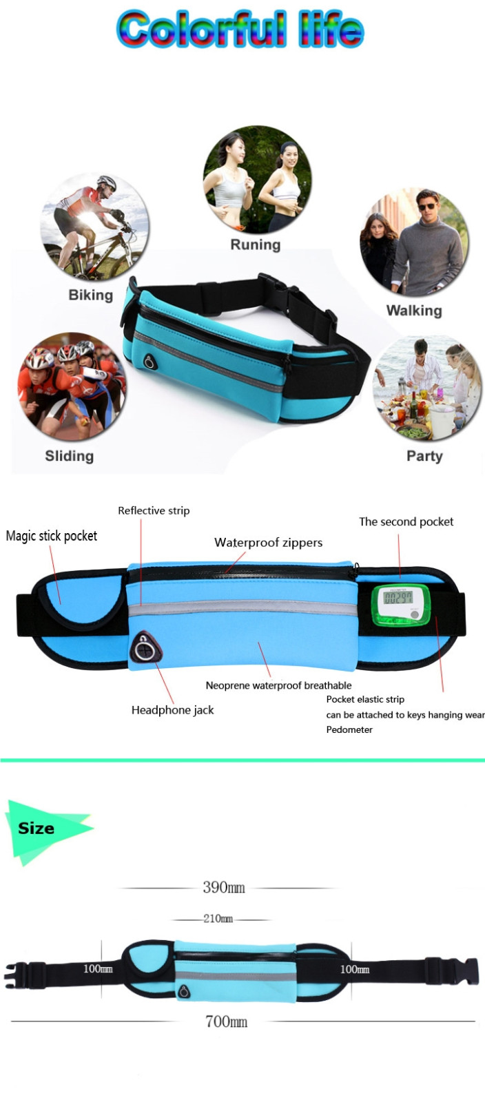 Running-Sport-Anti-Theft-Waist-Bag-Unisex-Light-Weight-Phone-Case-Multifunction-Waist-Belt-1109482-1