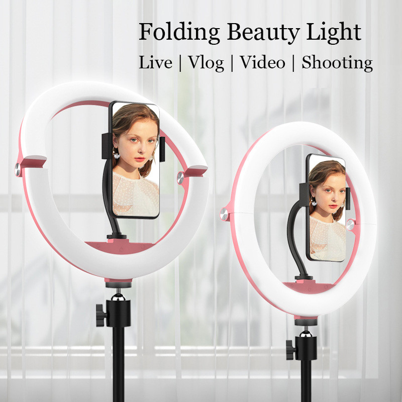 10-Inch-LED-Folding-Selfie-Ring-Light-Dimmable-Lamp-Mobile-Phone-YouTube-Tiktok-Live-Beauty-Photogra-1673359-1