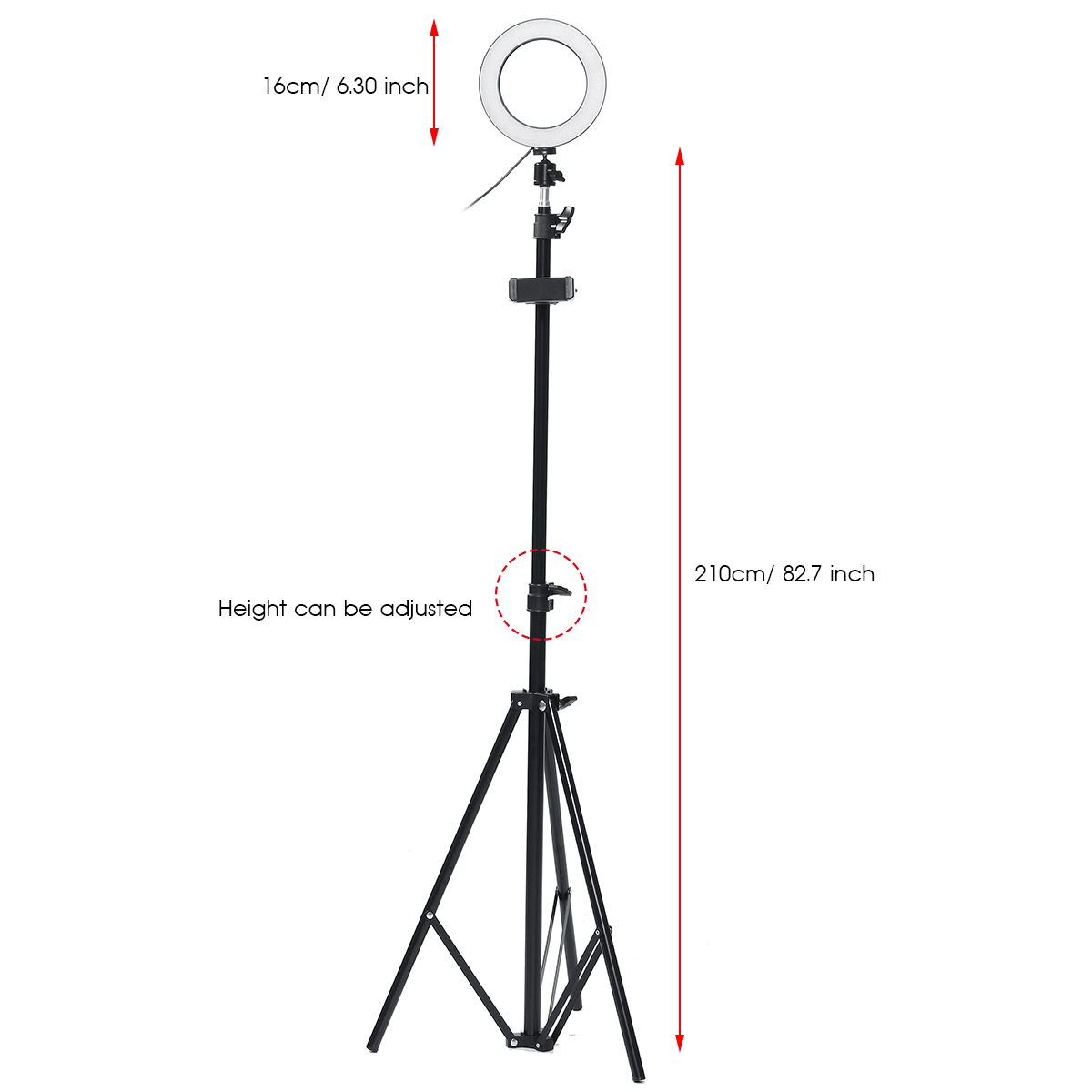 210CM-Ring-Light-Stand-Tripod-LED-Camera-Light-W-Cell-Phone-Holder-Lamp-3-MODE-1644211-11