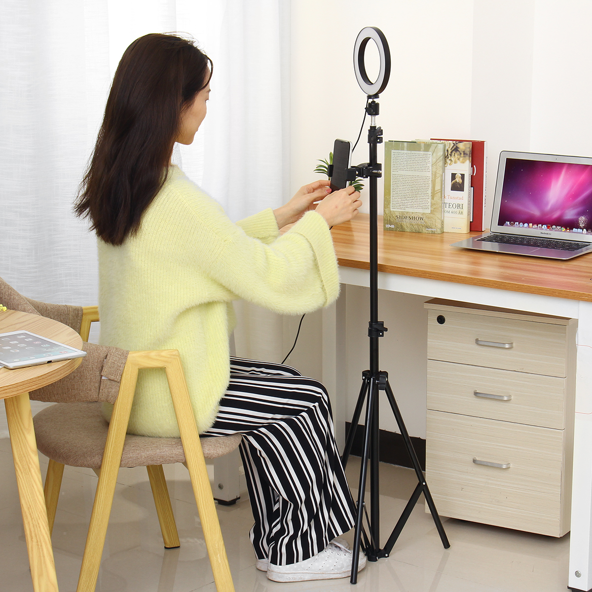 210CM-Ring-Light-Stand-Tripod-LED-Camera-Light-W-Cell-Phone-Holder-Lamp-3-MODE-1644211-12